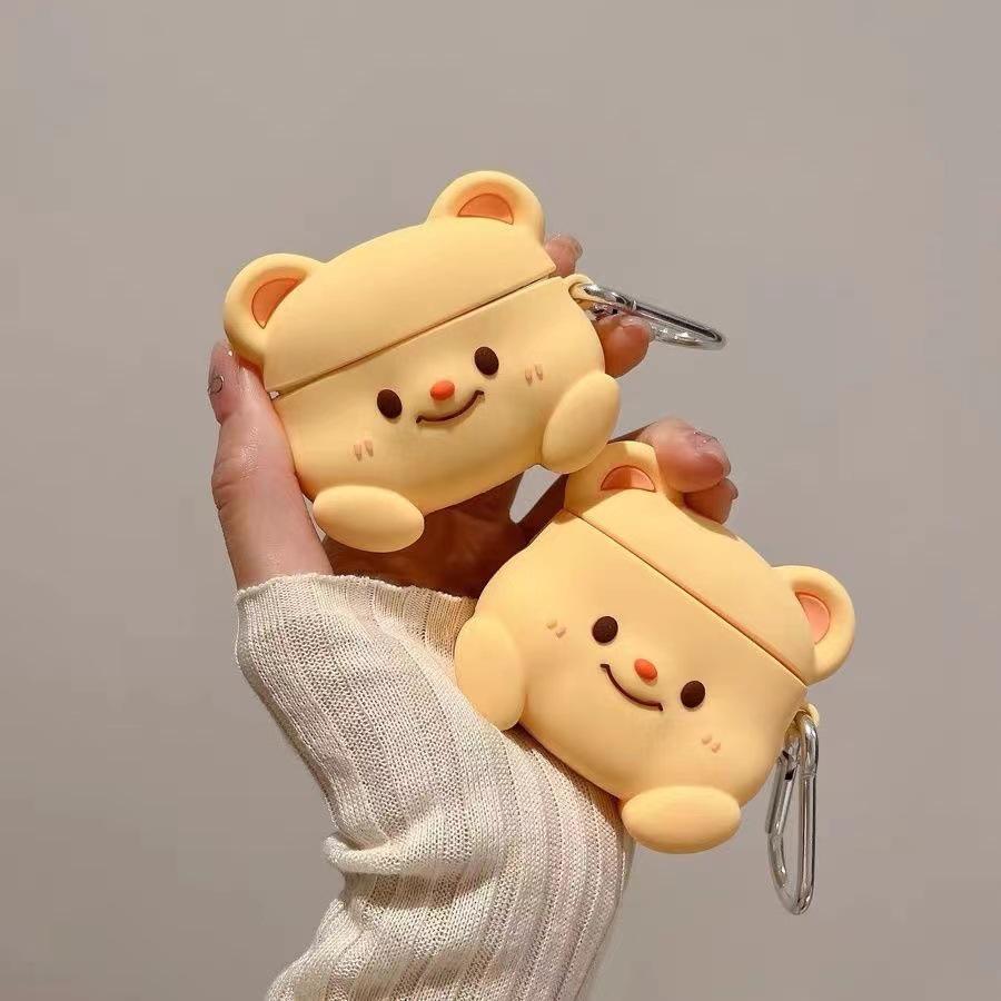 Cartoon Flying Police Pattern AirPods 4 Protective Case, Compatible with Pro3, Soft Shell, 12th Gen