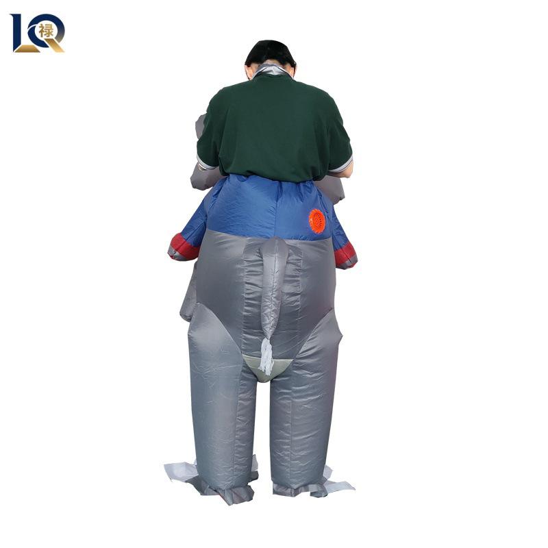 Надувной костюм-слон для розыгрышей на Хэллоуин и вечеринки