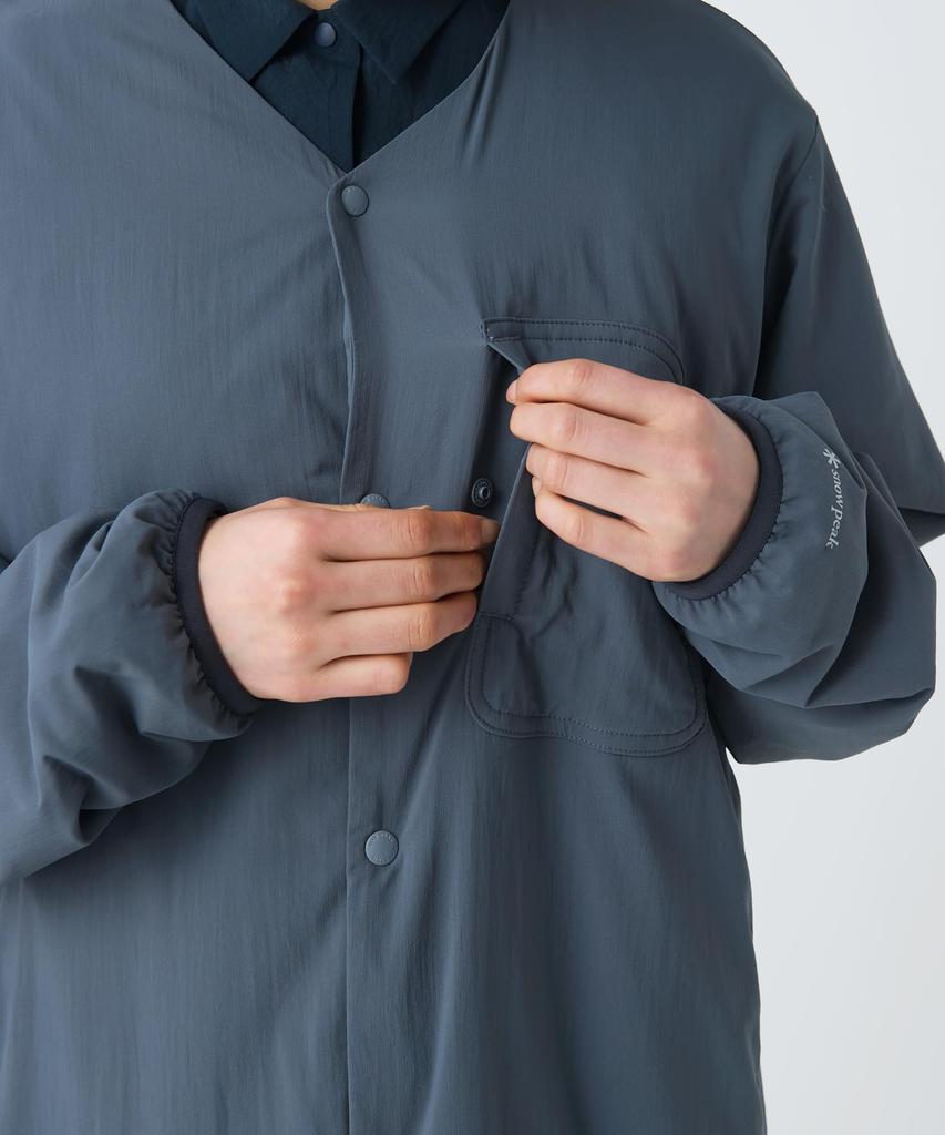 Snow Peak Flexible Insulated Cardigan Padded XXL JK-26SU001 - Cardigan, Insulated, Men's/Women's, ECRU,
