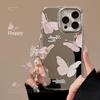 Mirror Super Fairy Butterfly Pendant Applicable To Apple 15pro Mobile Case Max Temperament IPhone 16 Anti Fall 13 Hard 12