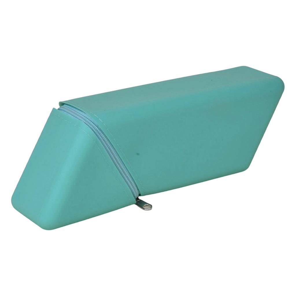 Silicone Desktop Dual-Use Student Pencil Case with Zipper Closure Durable and Flexible Material for School Office and Home Organization