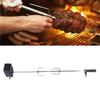 Rotisserie Grill Kit Stable Rotating Motor BBQ Grill Kit 15kg Load Capacity for Backyard Outdoor Electric Barbecue Kit
