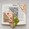Personalized Hand Embroidered Corner Bookmarks Felt Triangle Markers Bookmarks Gifts For Reading Lovers YLE049