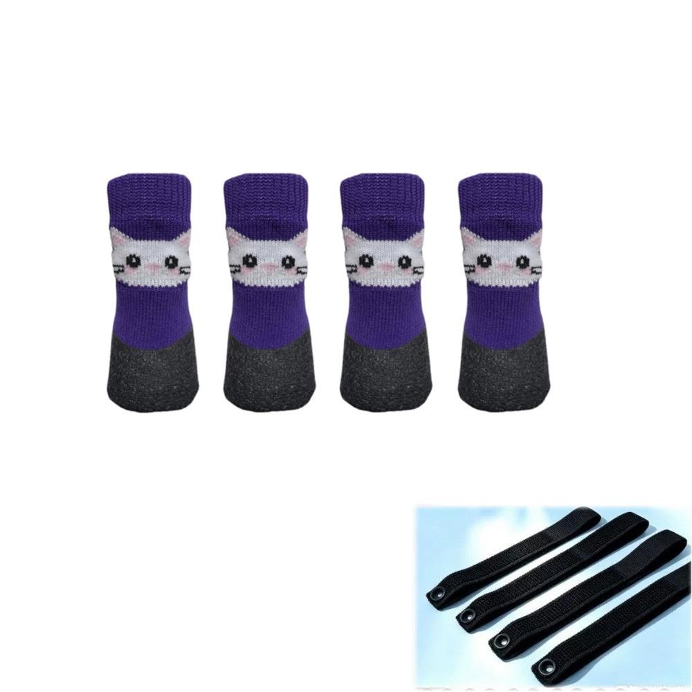 Soft Sole Waterproof Dog Socks Shoes Adjustable Dog Foot Covers Anti-Scratch Foot Cover Walking