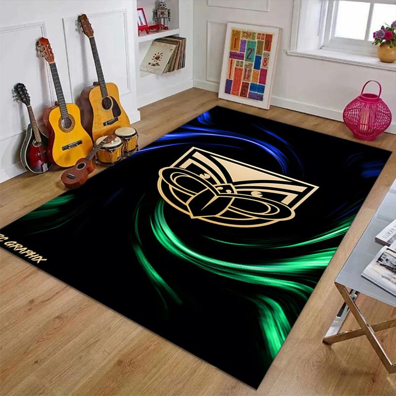 New Zealand Warrior Polyester Carpet, Soft Indoor Mat for Office Chair, Living Room, Computer Desk - Decorative Home Office Rug Design