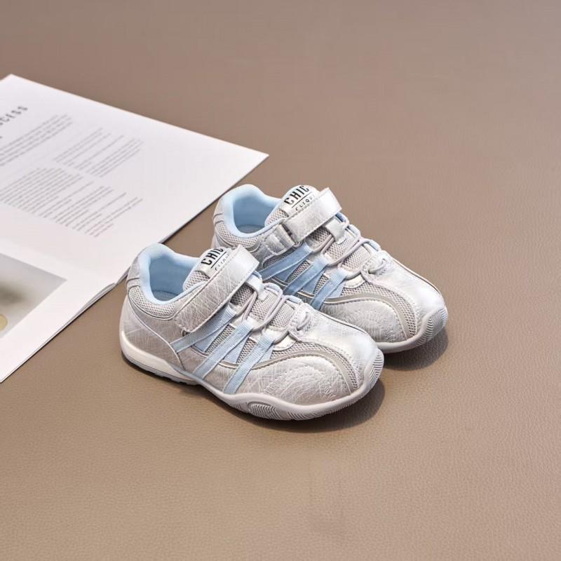 Kids Casual Mesh Breathable Sneakers Boys Girls Velcro Rubber Sole Lightweight Sporty Shoes