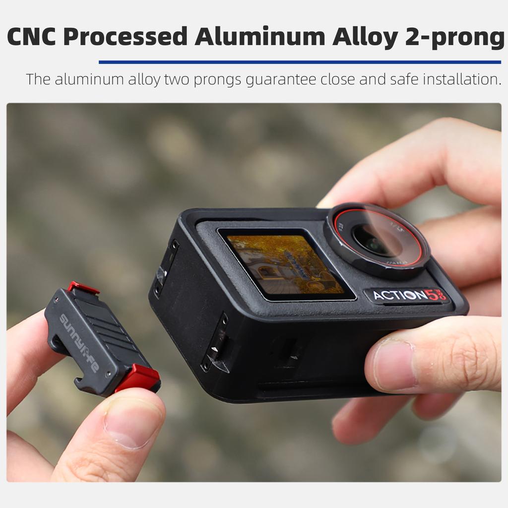 SUNNYLIFE AD938 For DJI Osmo Action 5 Pro/4/3 Magnetic Cold Shoe Mount Quick Release Adapter