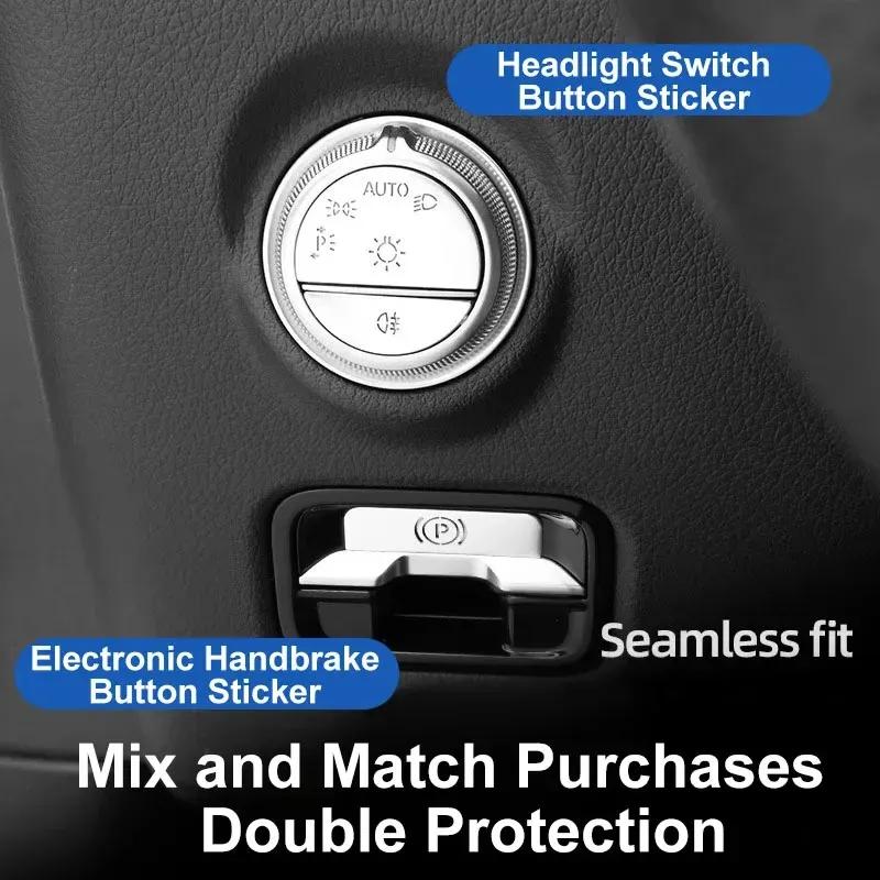 Engine Start Stop Headlight Switch Button Trim Cover for Mercedes Benz C Class W206 C200 C220 C260 C300 Car Accessories