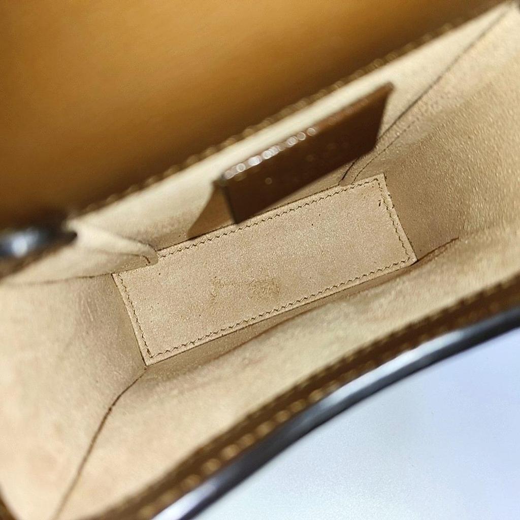 [Pre-Owned] Horsebit 1955 Logo Canvas And Leather Phone Bag - Very Good #177E00O