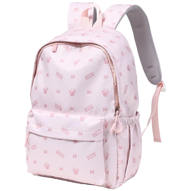 Disney Classic Trendy Print Lightweight Casual Fashion Versatile Water-Resistant Backpack Women Backpack Pink DHF62466