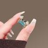 Женская брошь Сверкающие стразы Синяя ракушка Форма маленького краба Булавка для лацкана Костюмы Пальто Сумки Шарфы Значок Универсальный аксессуар