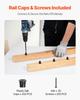 Staircase Balusters 101 Pack 36 In Aluminum Spindles with Screws/Rail Caps