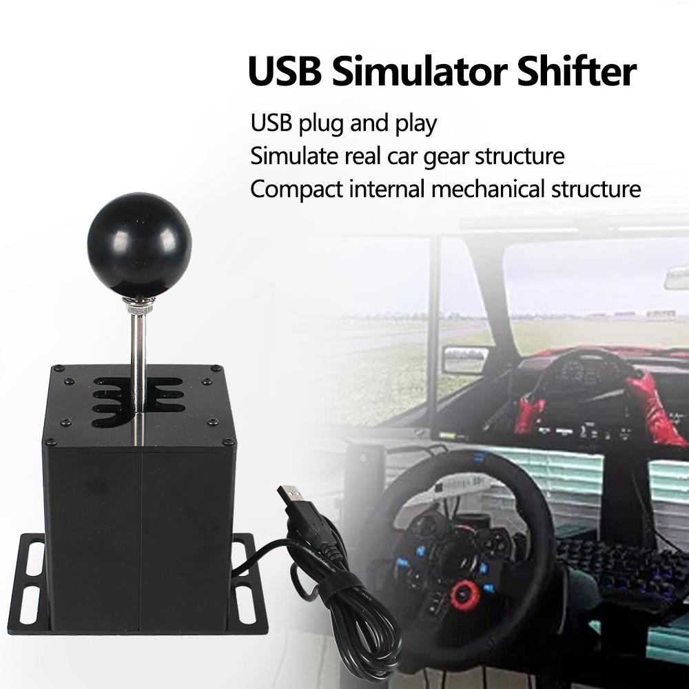 PC USB H Переключатель передач для Logitech G27 G29 G25 G920 для Thrustmaster T300RS/GT Ручка переключения передач для гоночной игры ETS2 Simracing