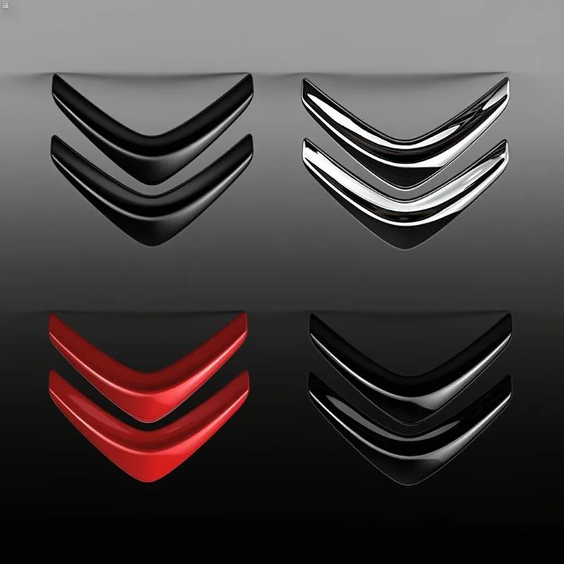 AFD1 10.2*8.6cm Metal Emblem For Citroën C4 C3 C5 C1 DS3 DS5 DS4 Picasso Front Rear Logo Badge OEM Style Replacement Glossy Black