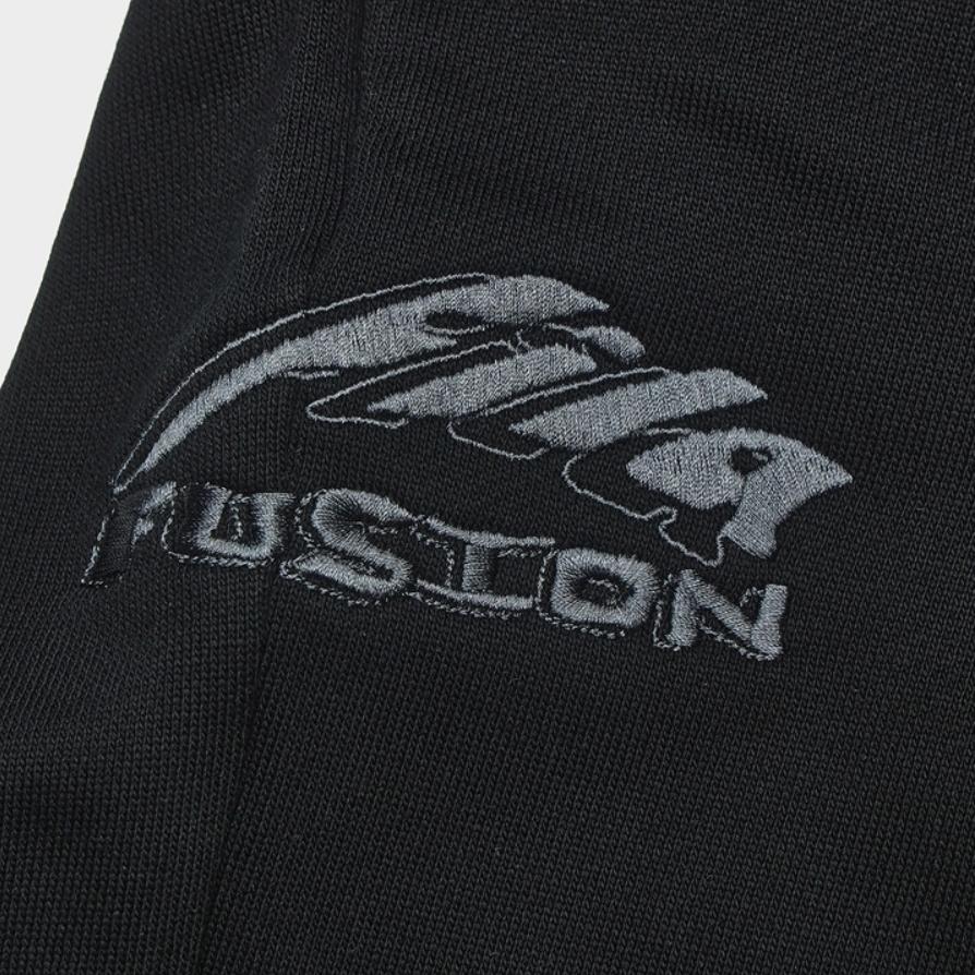 Fila Fusion Рабочая одежда Средняя посадка На шнурке Модные По манжетам Повседневные Вязаные Спортивные брюки Мужские брюки Черный T11M413603F-BK