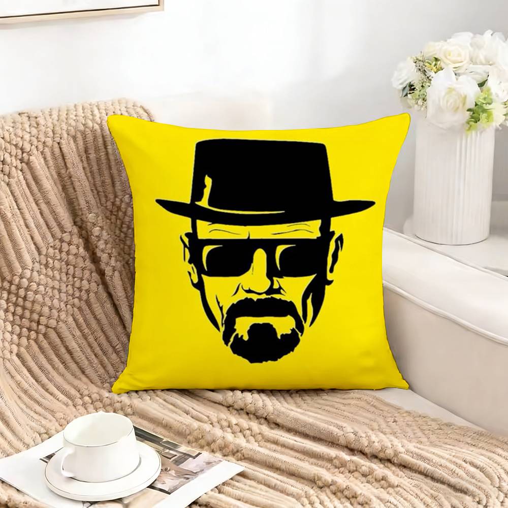 BBreaking Bad HHeisenberges Square DoubleSided printed Pillow Case Bedroom Bedside Pillow Sofa Cushion Cover