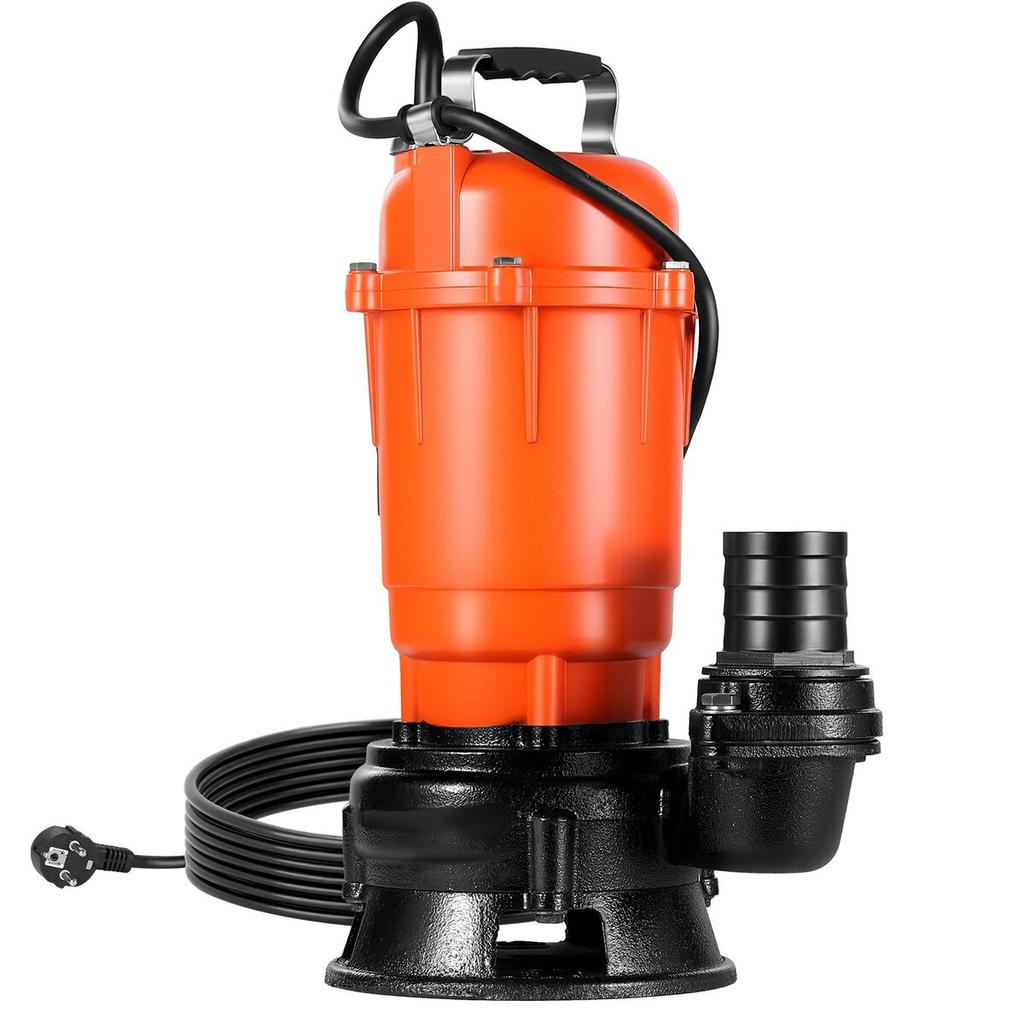 550W Submersible Trash Pump, 18000 L/H, Cast Iron Submersible Sump Sewage Pump with 2 in Discharge, 10M Max Lift, Draining Dirty Clean Water, for