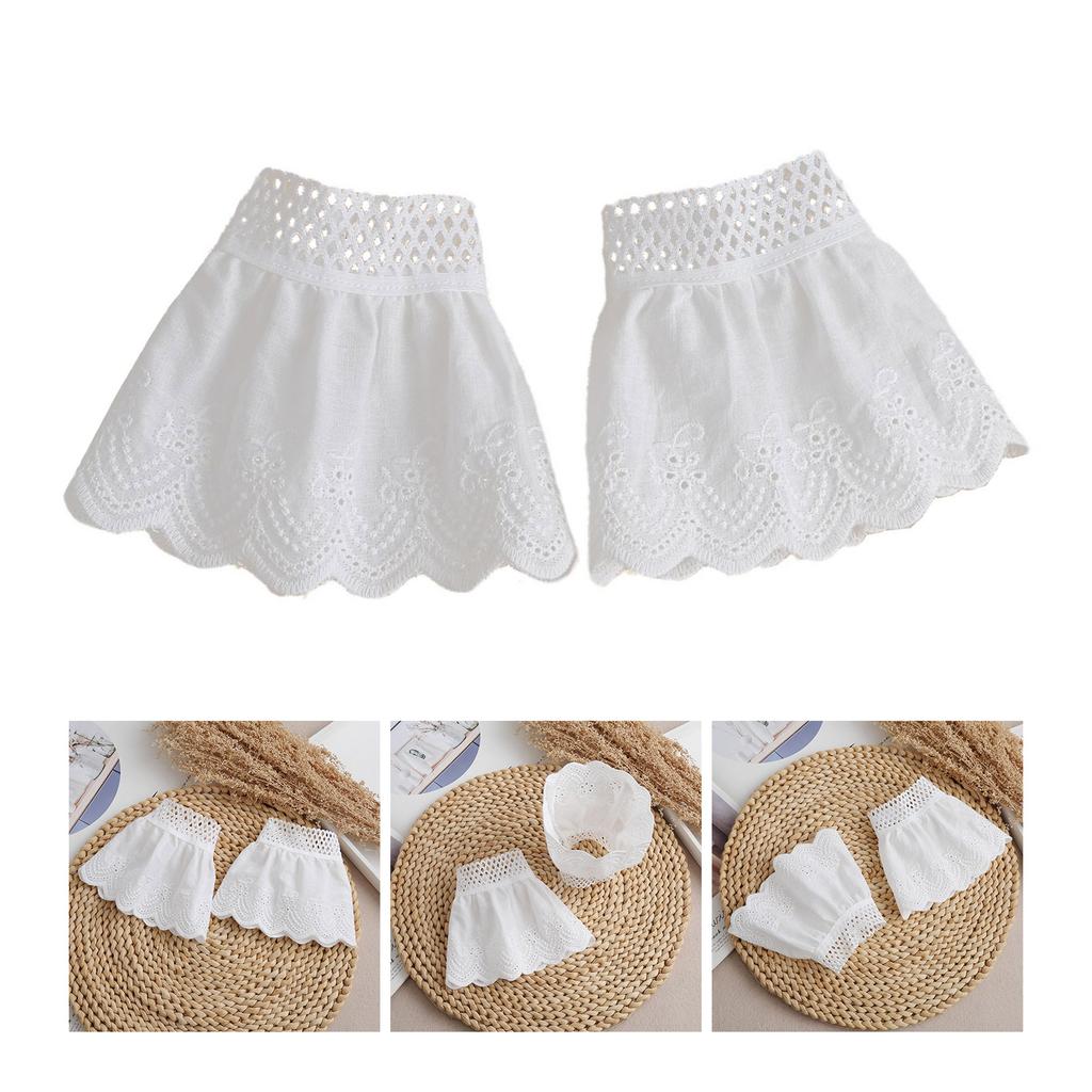 Фея наручные манжеты для рубашек Свитер Кружева с накладными рукавами Орнамент Расклешенные оборками Расклешенные рукава Накладные манжеты на запястьях