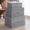 Large Capacity Layered Storage Box for Clothes with Soft Lid