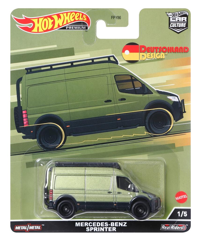 Hot Wheels Car Culture Дизайн Германия Mercedes-Benz Sprinter (От 3 лет и старше) HCJ96 Зеленый