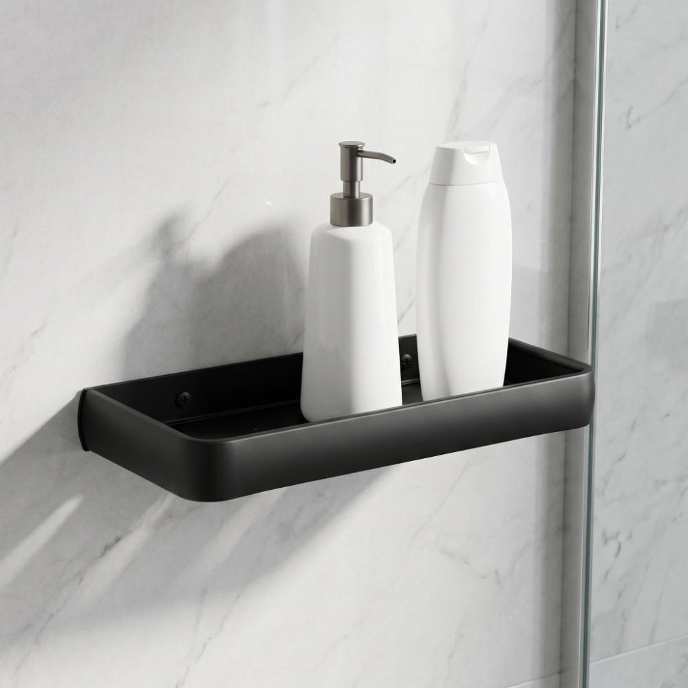 Rustproof Bathroom Shelf Space Aluminum Shower Shelf Sturdy Storage Rack Space Saving