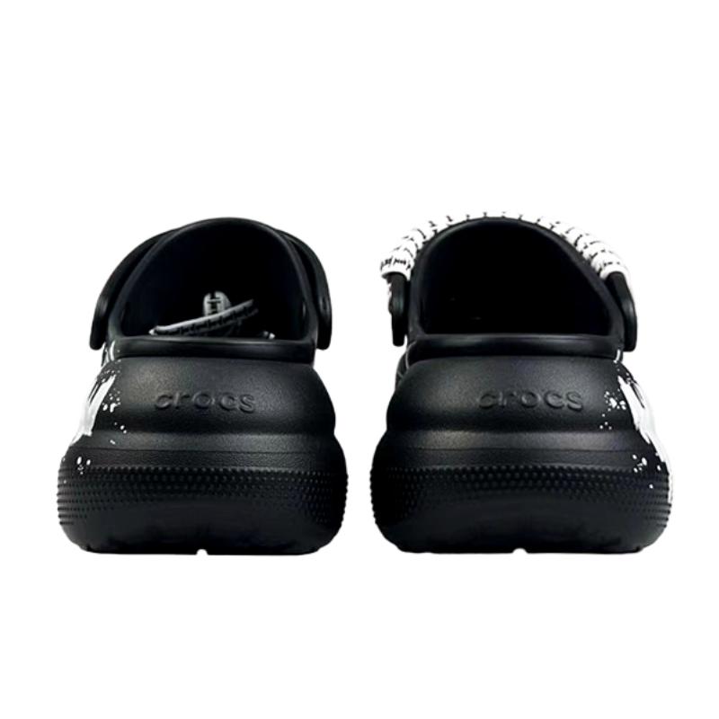 Crocs Crush Clog Pitch Genie Unlimited Players Clogs Unisex Black White