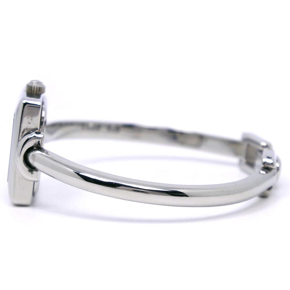 Gucci Часы 1900L черный циферблат нержавеющая сталь кварцевые аналоговый дисплей женские б/у