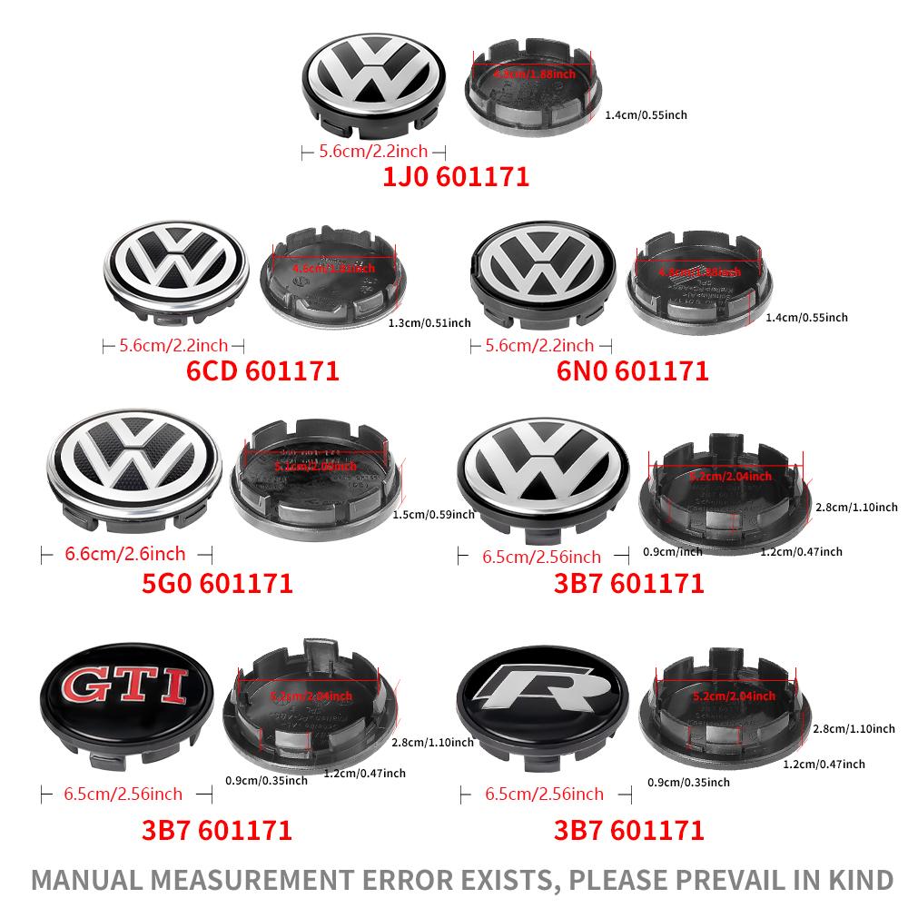 142W4шт Для Volkswagen VW R Golf Tiguan Jetta GTI Bora ID.3 Polo Passat Rline 56/65/66мм Наклейки на центральные колпачки колес автомобиля