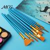 Kids Painting Brush Set Face Paint Set, Watercolor Acrylic Oil Kit, Aluminum Ferrule Brushes Nylon Hair for Artist, Body Canvas Art Supplies