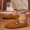 Warm Cotton Men Shoes Winter Slip On Lightweight Slippers Women Plush Bedroom Home Cotton Slippers Unisex Indoor Winter Shoes