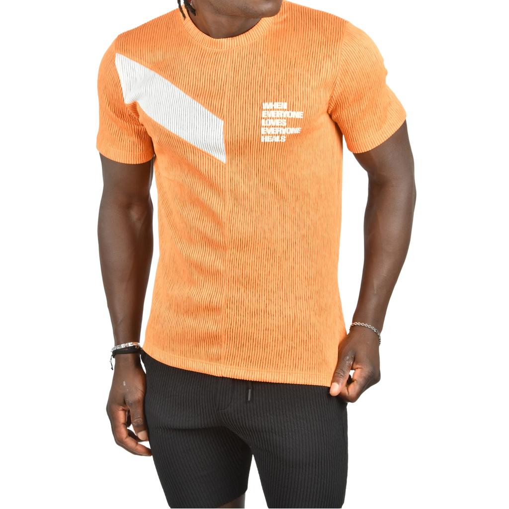 Облегающая трикотажная футболка DeepSEA из лайкры с круглым вырезом 2403230