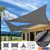 Sun Shade Sail Curved Commercial Outdoor Shade Cover Rectangle Triangle Heavy Duty Waterproof for Backyard Patio Garden Deck
