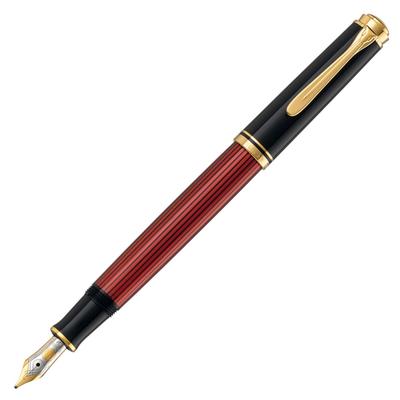 Перьевая ручка Pelikan Pelikan перо EF Fine Bordeaux Souveraine M400 ингаляционного типа, обычный импортный продукт (Дополнительное очко)