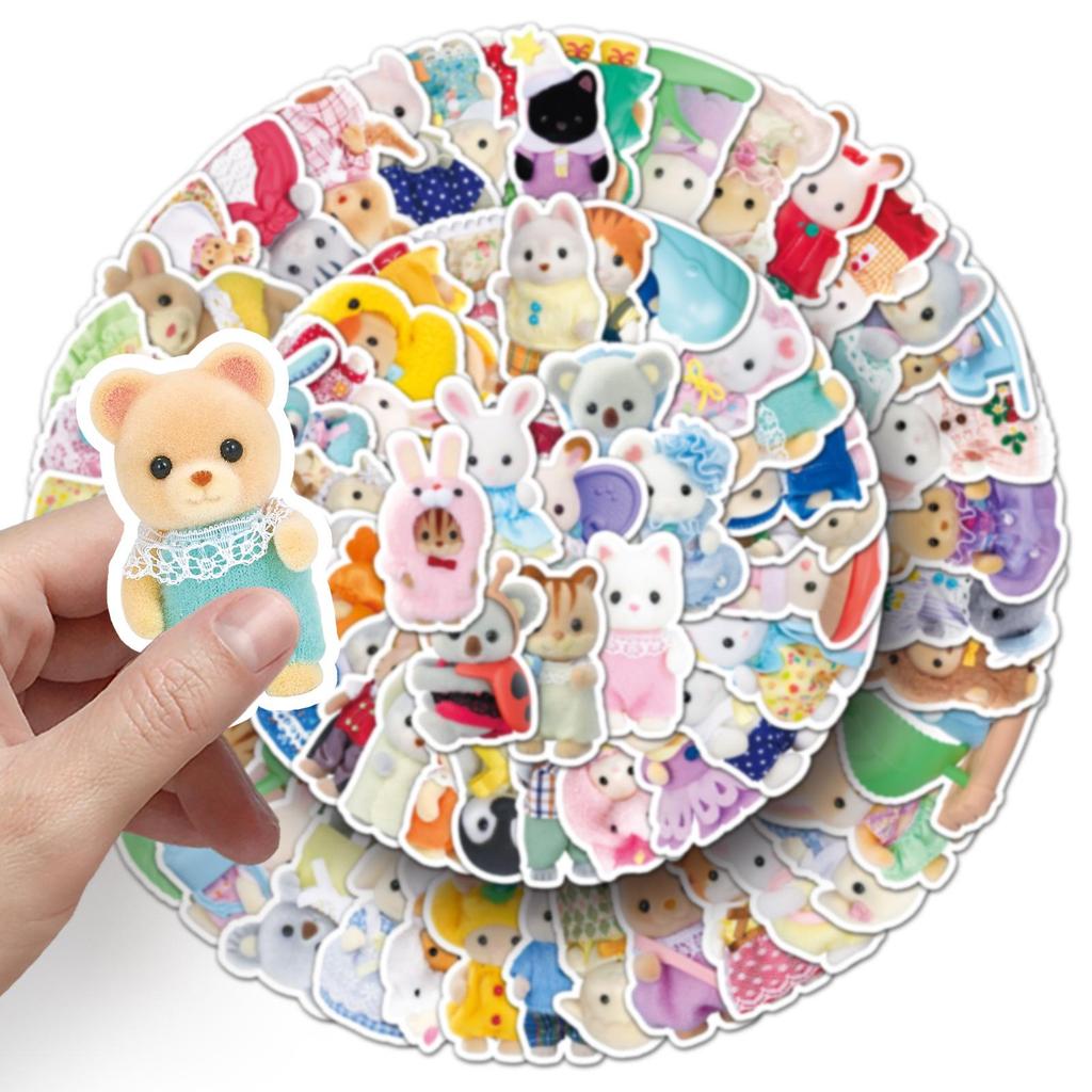 Наклейки Sanrio в стиле граффити: 101 Милый Мультяшный Стикер для Украшения Бутылок для Воды, Чехлов для Телефонов, Дневников и Многого Другого