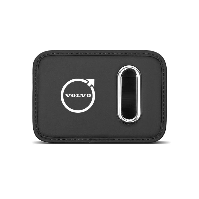 Car Sticker Tissue Box Holder Leather Car Door Side Armrest Napkin Case Backseat Bag For Volvo Rdesign V60 V40 XC60 S60 V50 S90