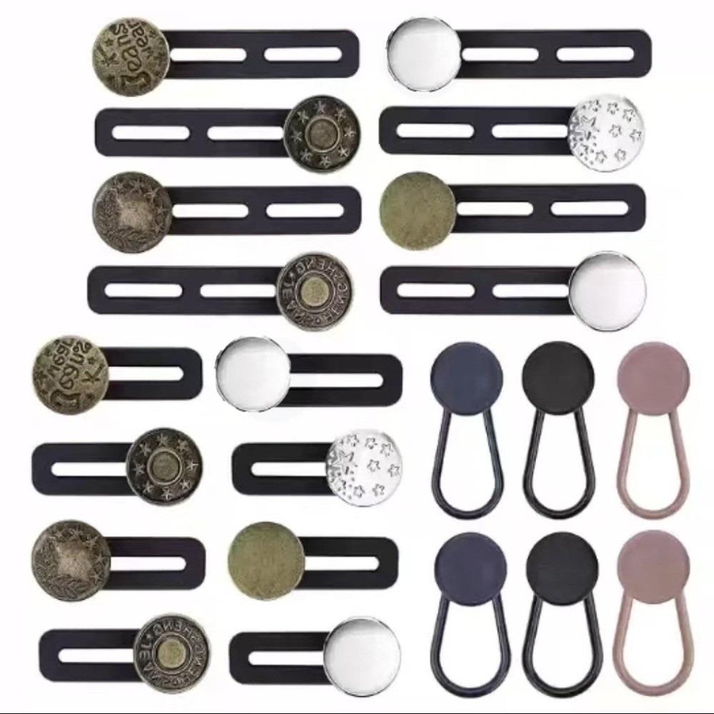 12/16/24/26 pcs Strong Elasticity Waist Extender Buttons Button Style No Sew Extensions for Jeans