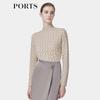 PORTS Women's Autumn/Winter Knitted High-Neck Sweater