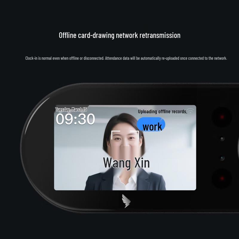Умный терминал учета рабочего времени DingTalk M5F (лицо и отпечатки пальцев) Штепсель CN (адаптер в комплекте)