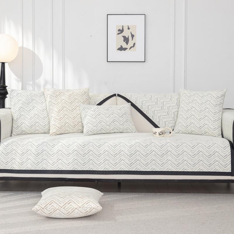 Chenille Sofa Cushion for All Seasons, New Light Luxury and High-end Cover, Non-slip Backrest, Sofa Cover Cloth Towel