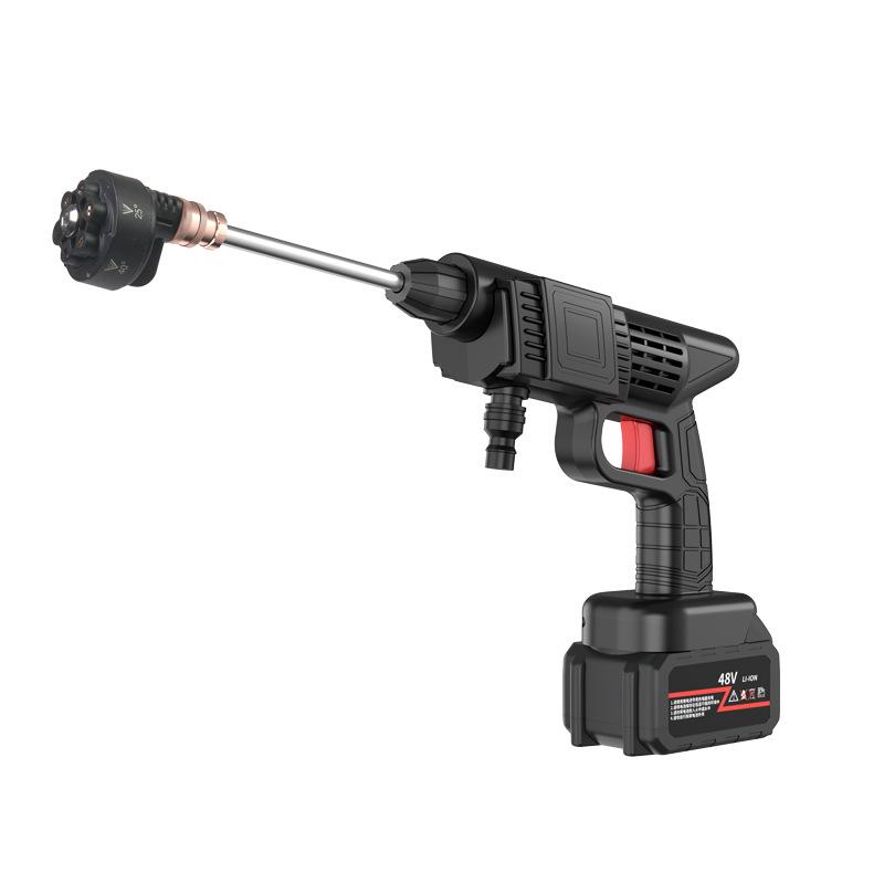 Аккумуляторный беспроводной пистолет высокого давления для мойки автомобилей с литиевой батареей