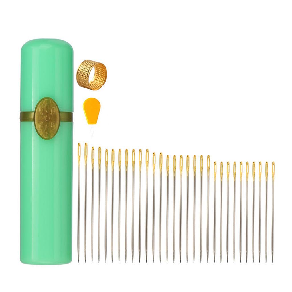 Игла с большим ушком Набор игл для ручного шитья Наперсток для шитья Игла для вышивания Игла для вязания пряжи для рукоделия