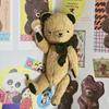 [USED] Teddy bear stuffed animal handmade handmade bear black Mimi-chan