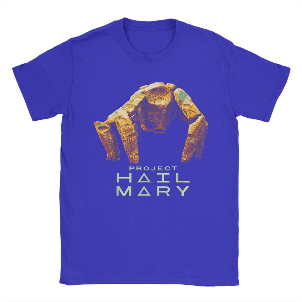 Project Hail Mary Rockys The Alien TShirts for Unisex Vintage Pure Cotton Tees Round Neck Short Sleeve T Shirts Summer Clothes
