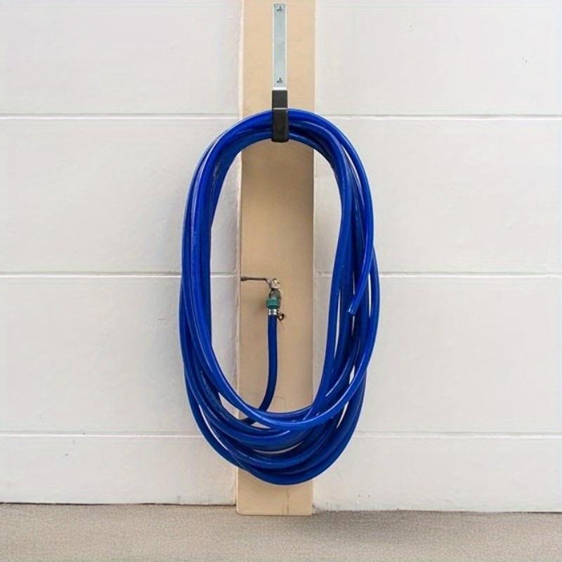 2 шт. прочный J-образный плоский железный настенный крючок для садового шланга, органайзер для хранения инструментов в гараже