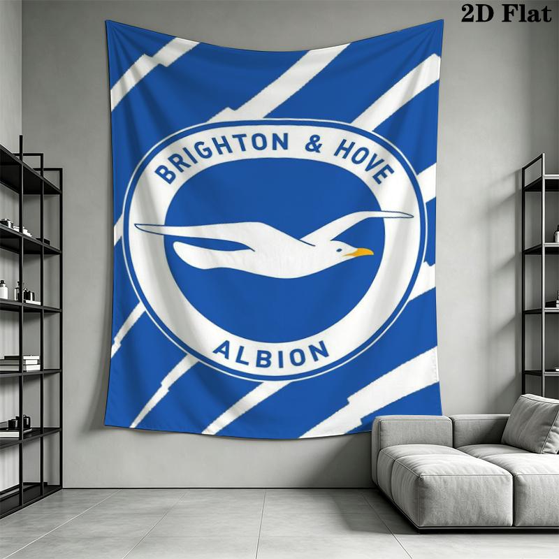 Brighton Wall Tapestry Aesthetic Wall Hanging Printed Fabric Blanket Decorative Tapestries for Bedroom Living Room Home Decor