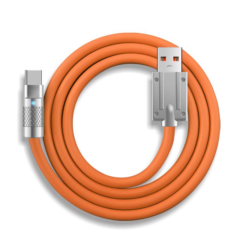 Usb C Auto Cable 120W Type C Charger Usb Charging Cable Fast Charge Fast Charging Type C Charger Cable For Mobile Phone Car