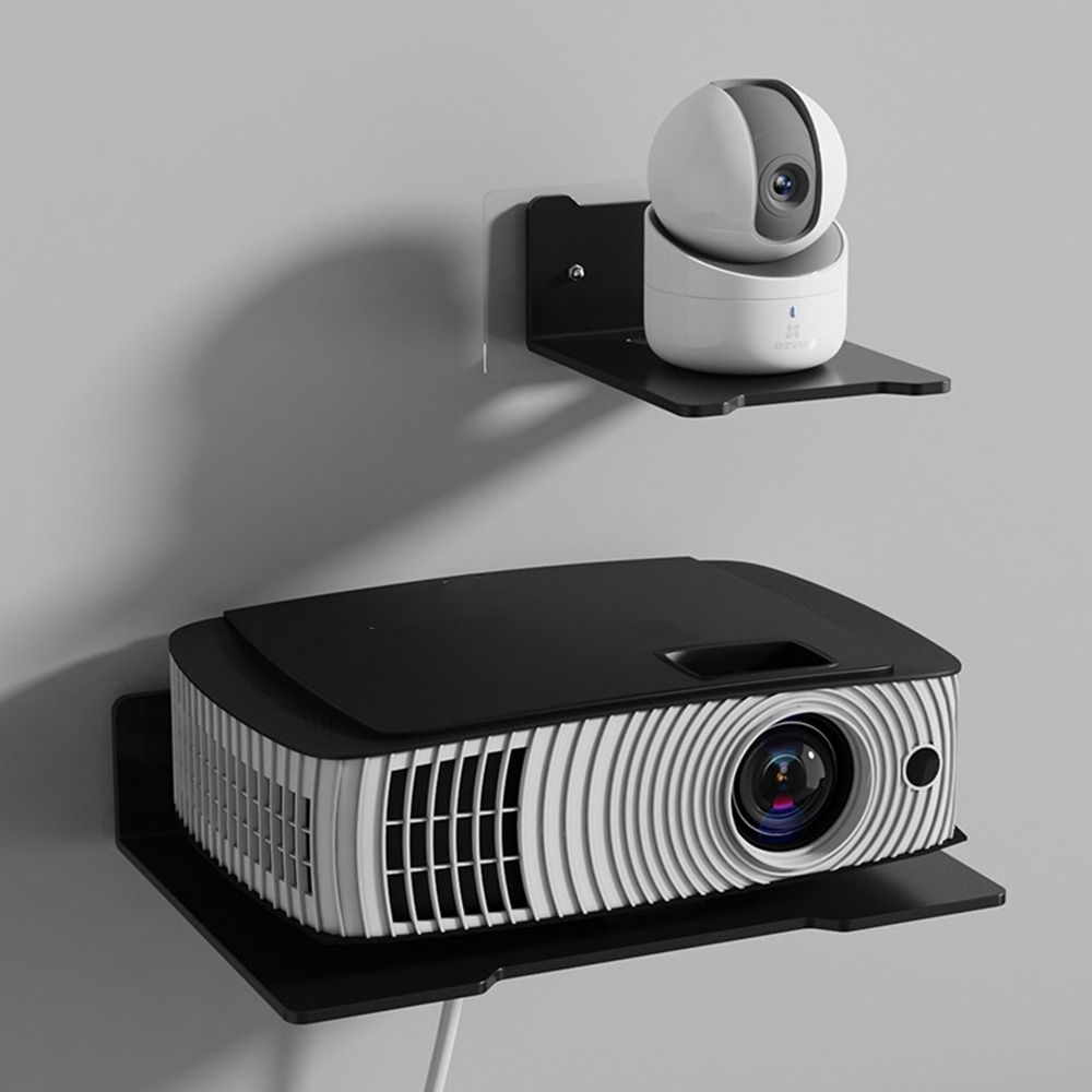 Полка для маршрутизатора из углеродистой стали, настенный кронштейн для крепления камеры, поддержка проектора для дома