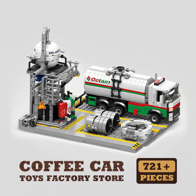 Уличный вид Нефтеперерабатывающий завод MOC Кирпичи Головоломка Игрушки STEM Город Центр хранения природного газа Строительная модель Набор блоков Подарок ребенку НОВЫЙ