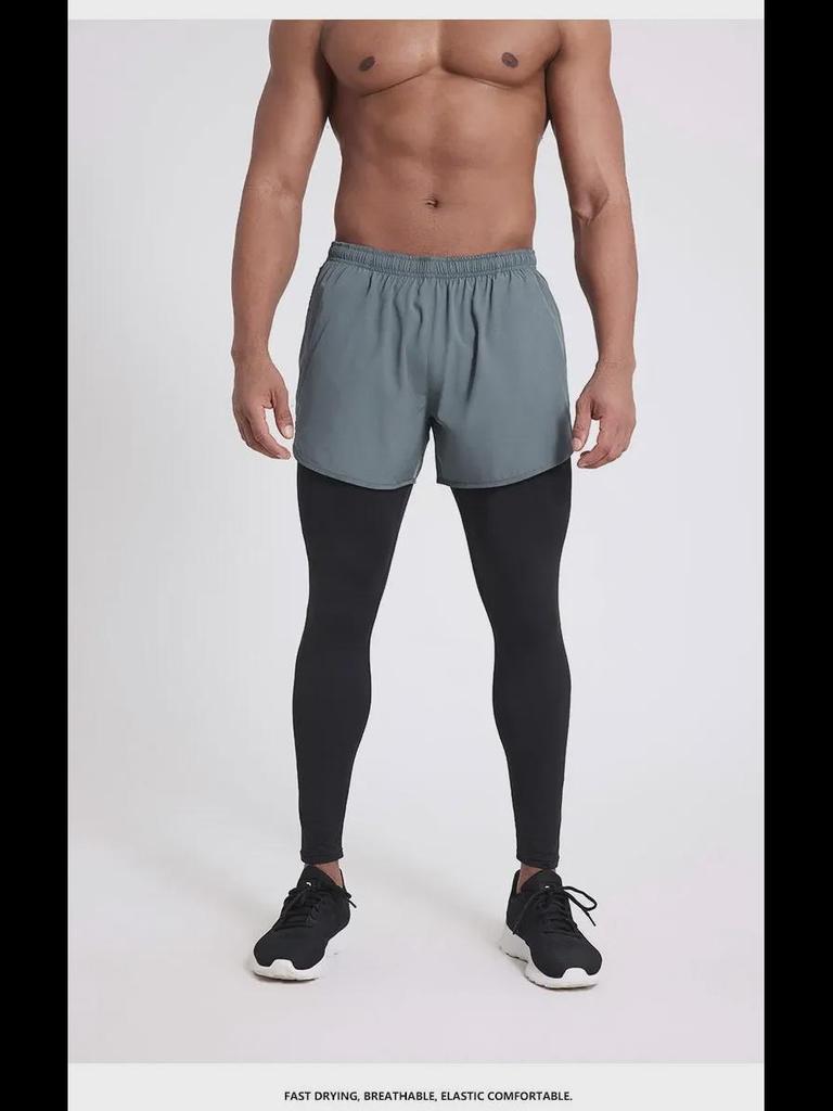 Мужские профессиональные шорты для марафона 2024 года с подкладкой — двухслойные, 3-дюймовые, тренд для легкой атлетики и фитнеса