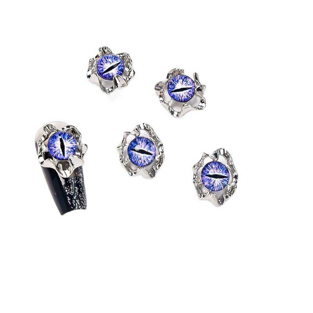 5Pcs/set Halloween Nail Charms Halloween Demon Nail Decorations Girls/Lady